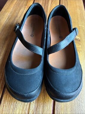 Merrell Black Mary Jane Flats with Adjustable Strap